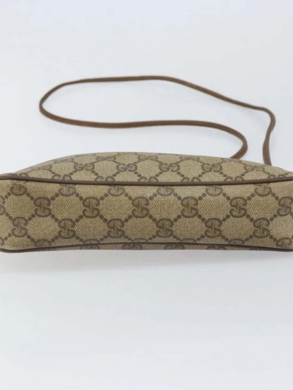 GUCCI GG Supreme Shoulder Bag PVC Beige Gold 56 02 068 Auth - Picture 6 of 15